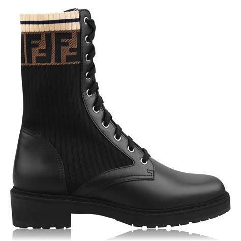 FENDI Rockoko Combat Boots 